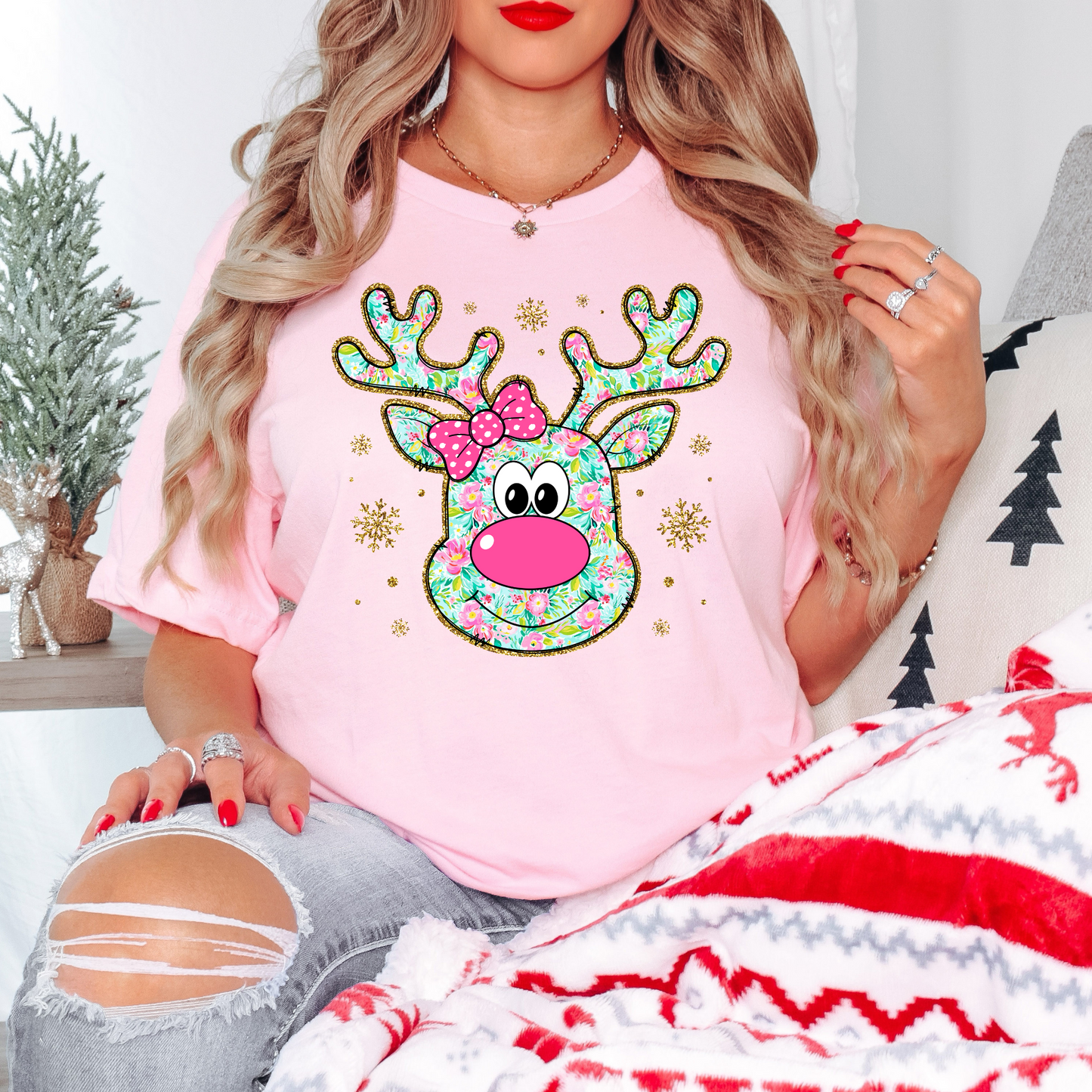 Girly Reindeer T-Shirts