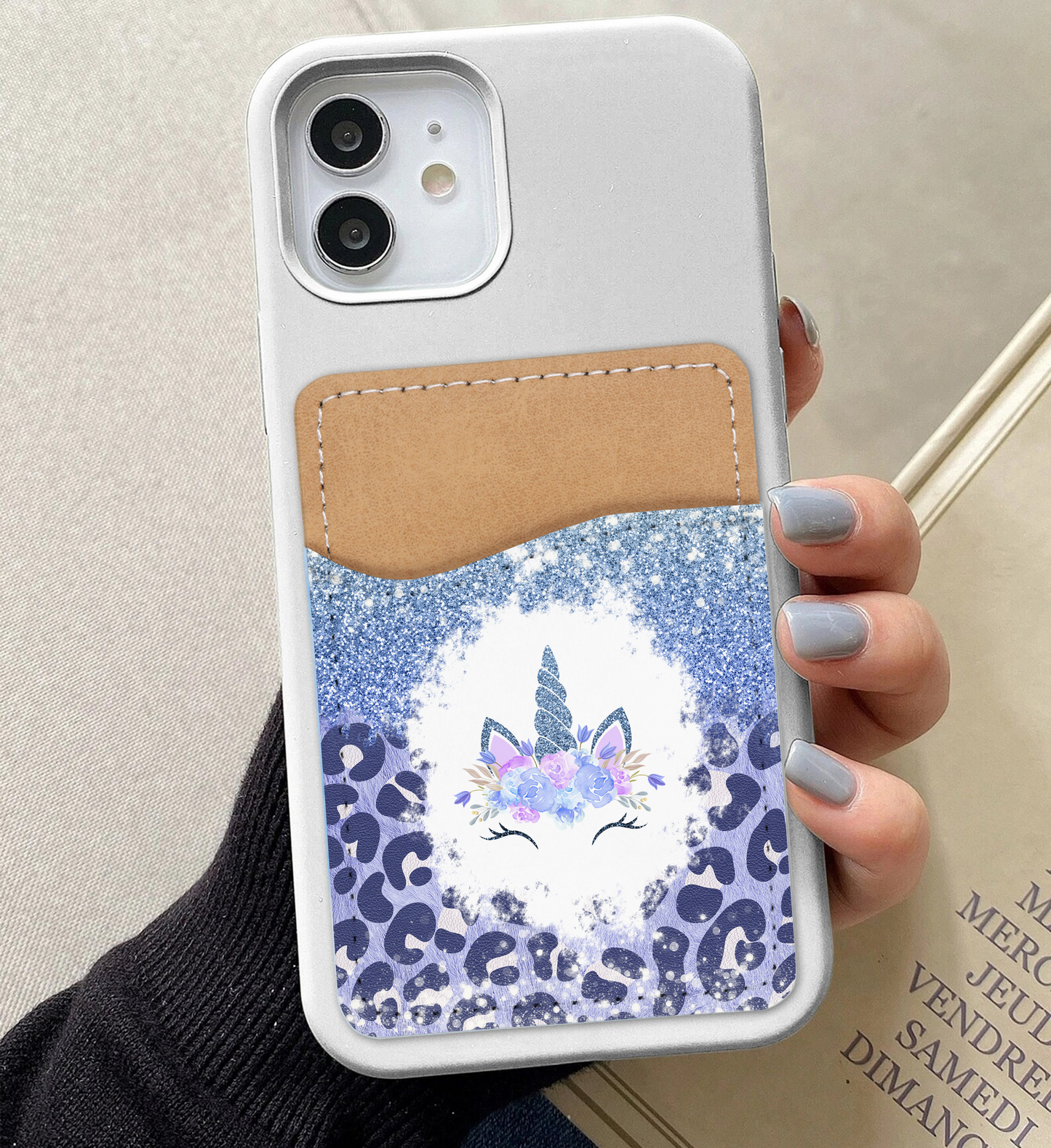 Unicorn Phone Card Holder