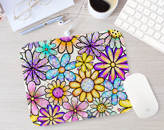 Flowers Colorful Mouse Pad