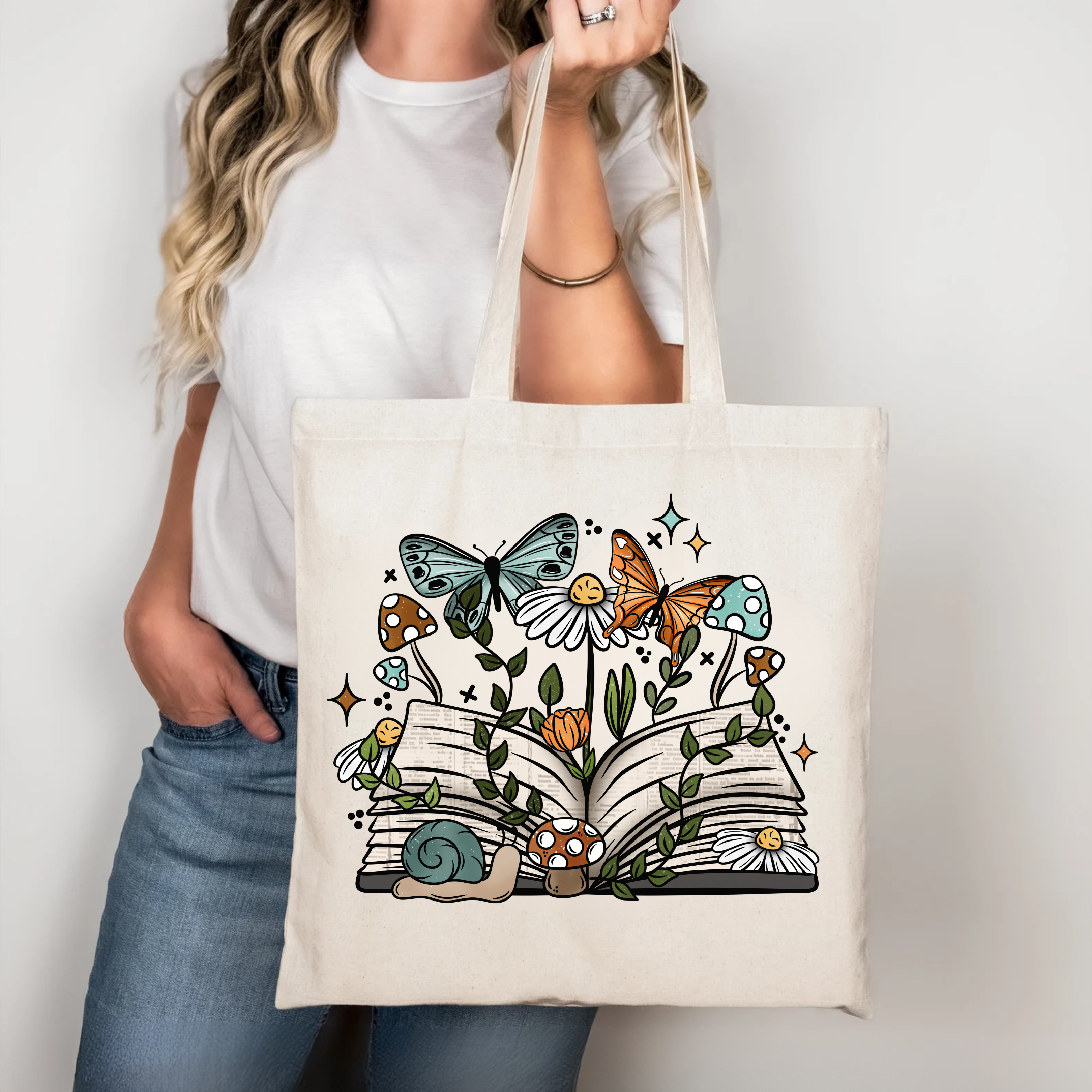 Stories that Bloom Tote Bag