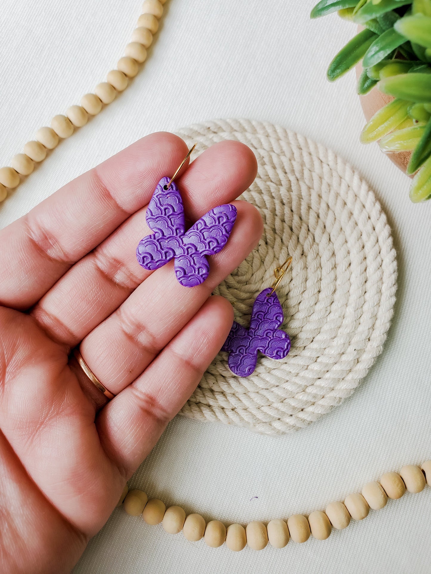 Mini Butterfly Hoops Earrings