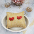 Red Christmas Stud Earrings