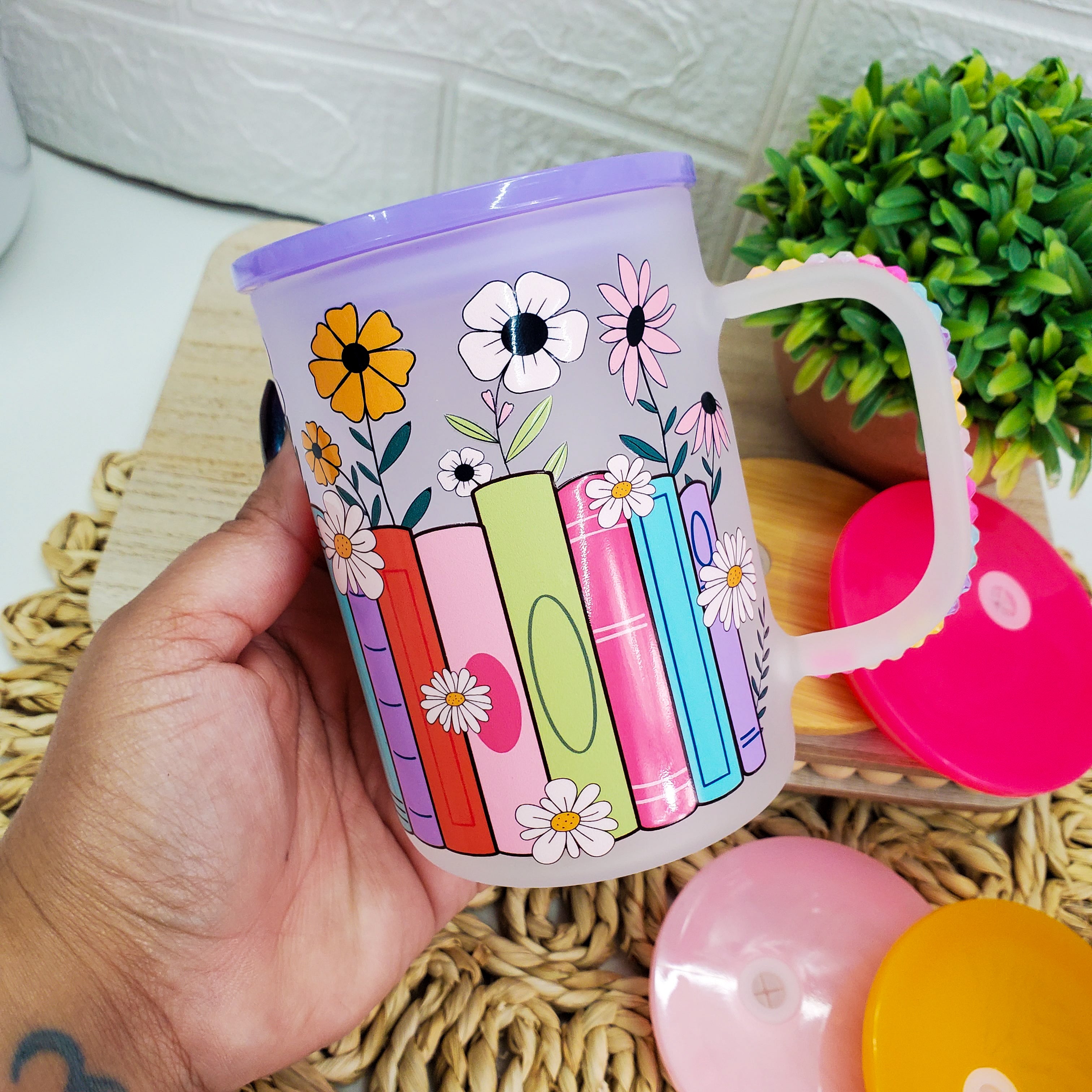 Flowers &amp; Books - Mug