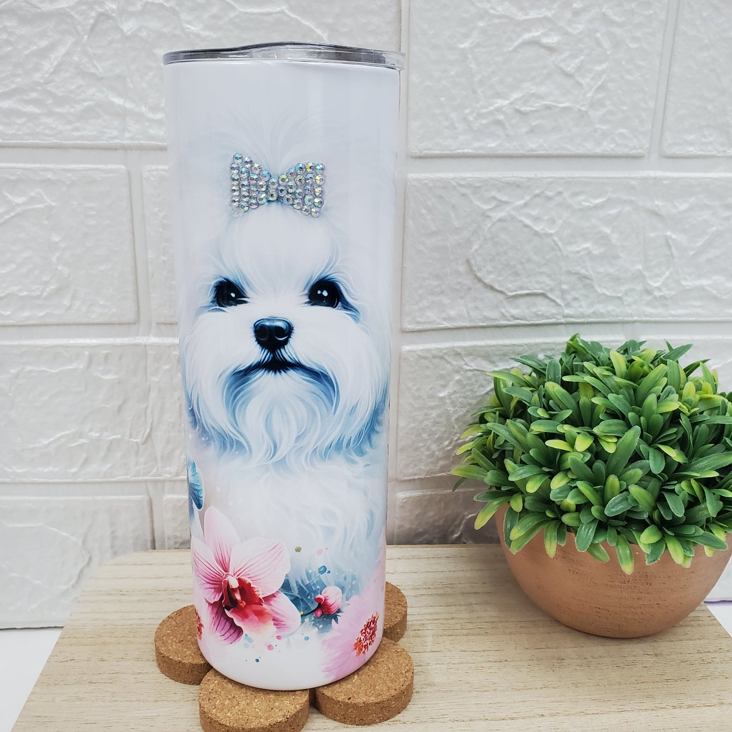 Sitzu Dog Flower | Tumbler