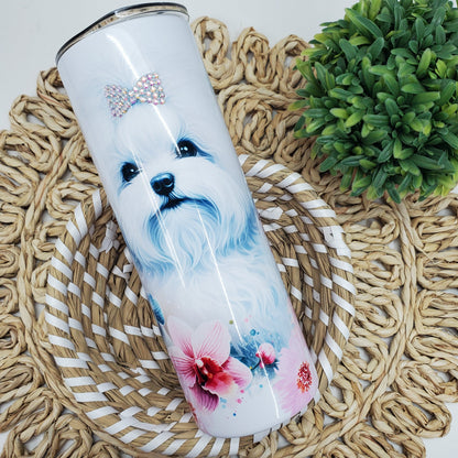 Sitzu Dog Flower | Tumbler