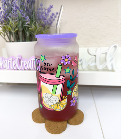 Delulu Lemonade Glass Can