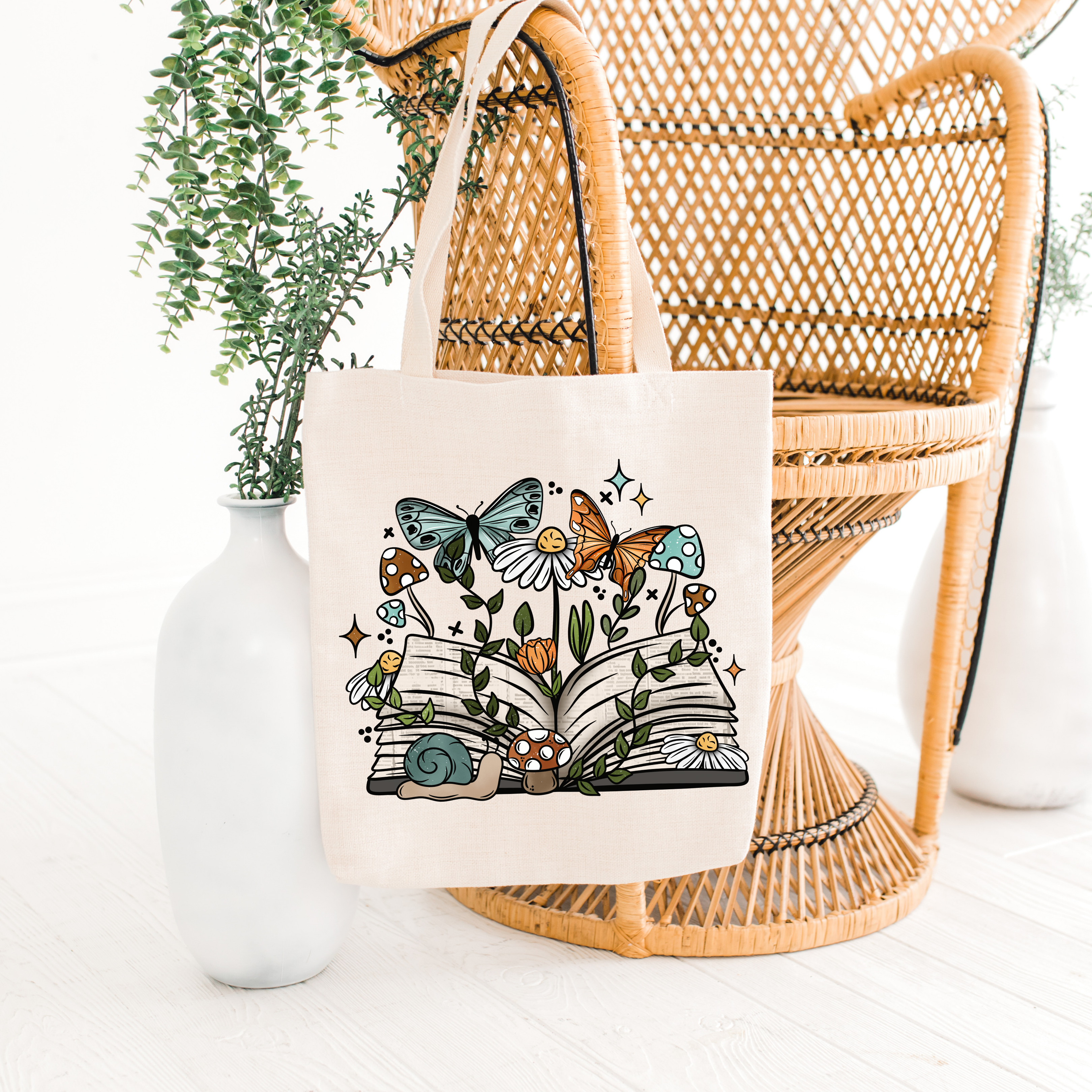 Stories that Bloom Tote Bag