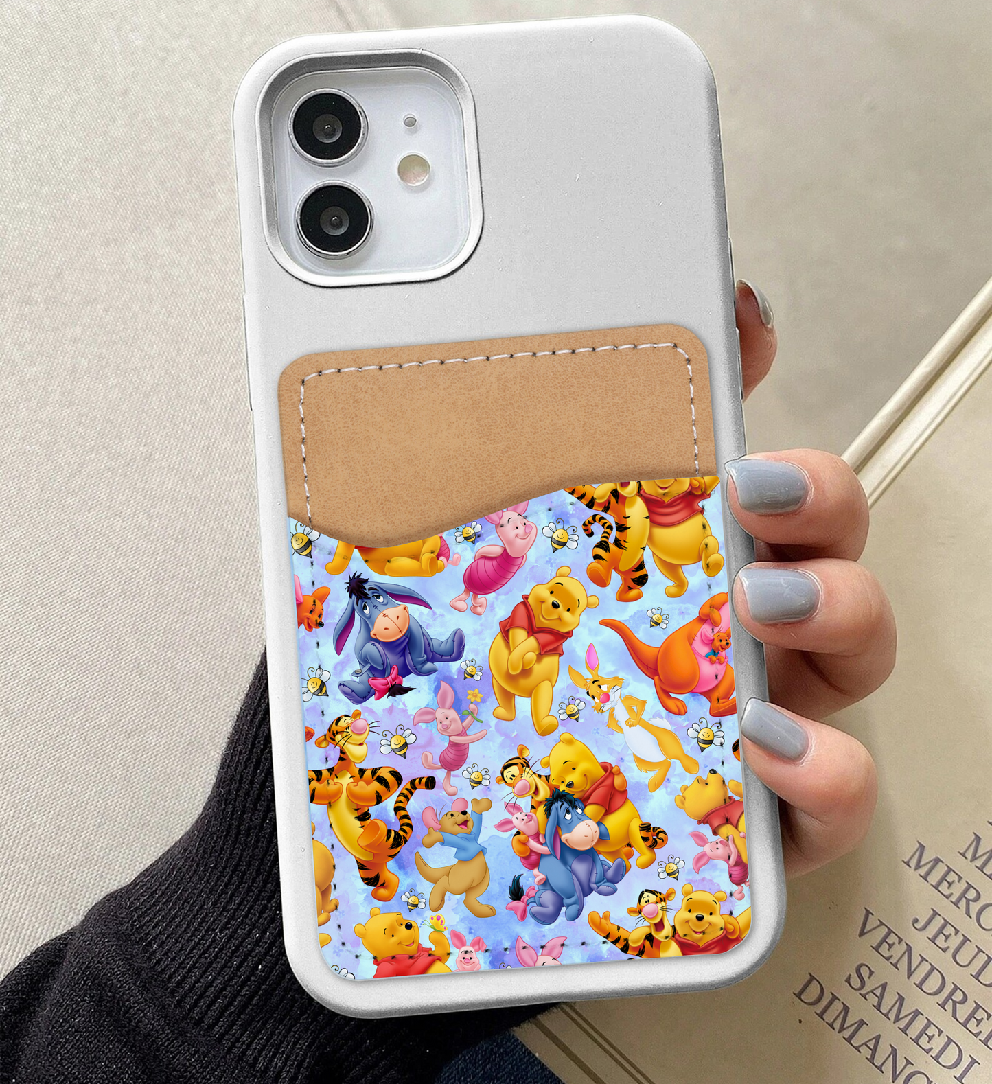 Cute Bear Phone Card Holder