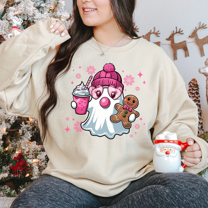 Cute Christmas ghost Sweatshirts