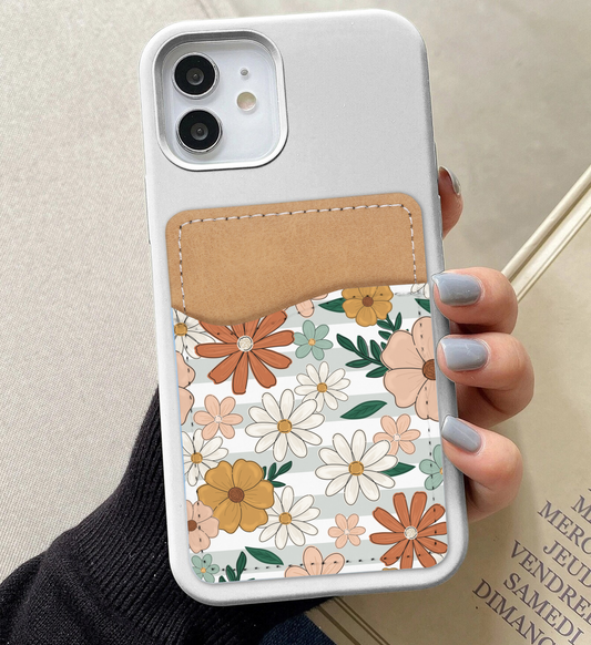 Floral Phone Card Holder