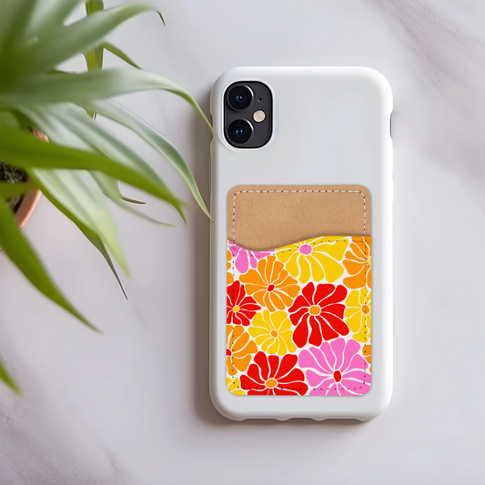 Flowers Phone Card Holder