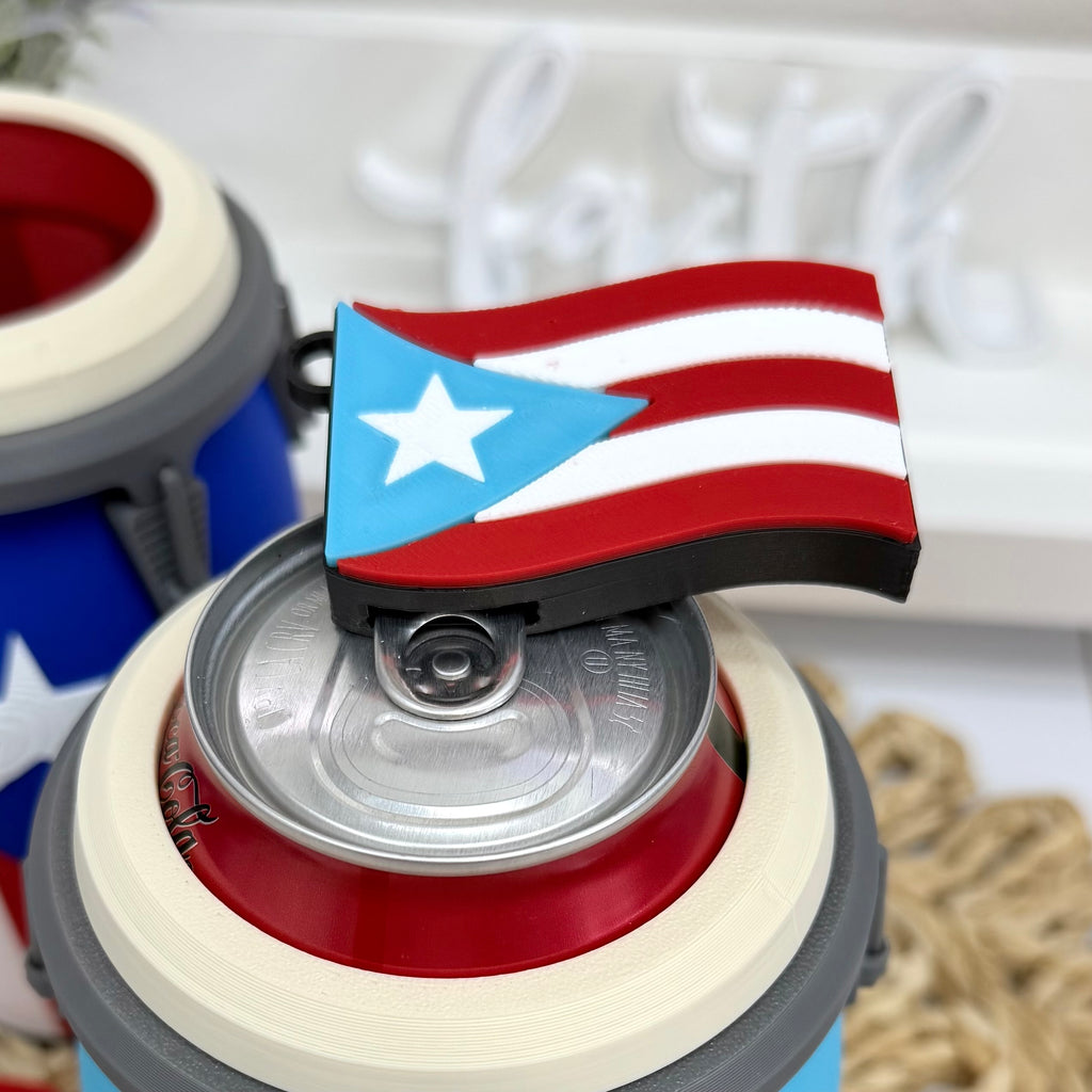 Bandera PR Llavero abrelatas