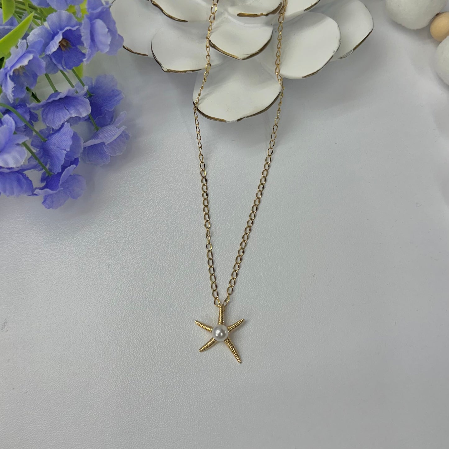 Starfish Pearl Necklace