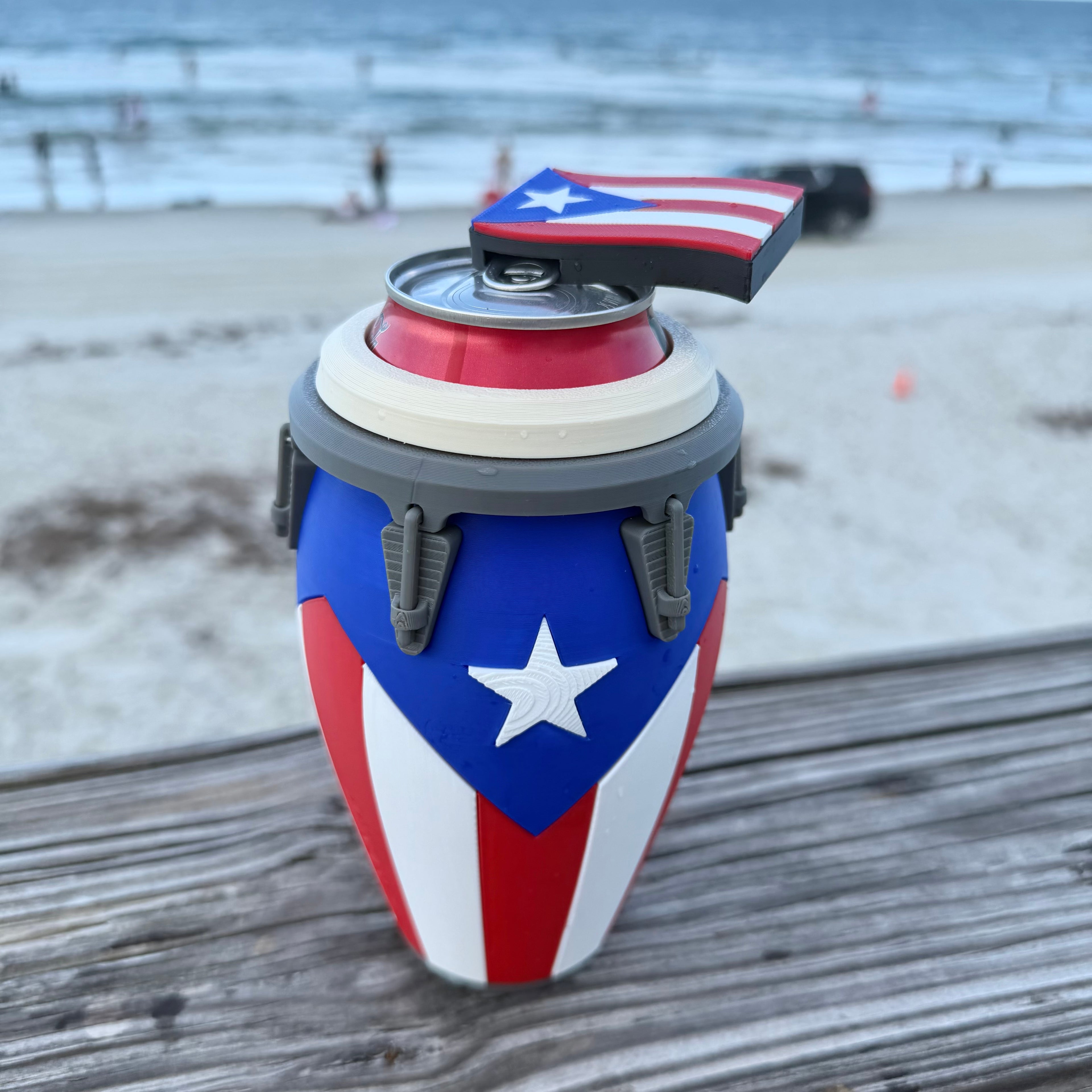 PRE-ORDEN - Puerto Rico Soporte para Latas (Se comienzan a trabajar después del 24 de Junio)