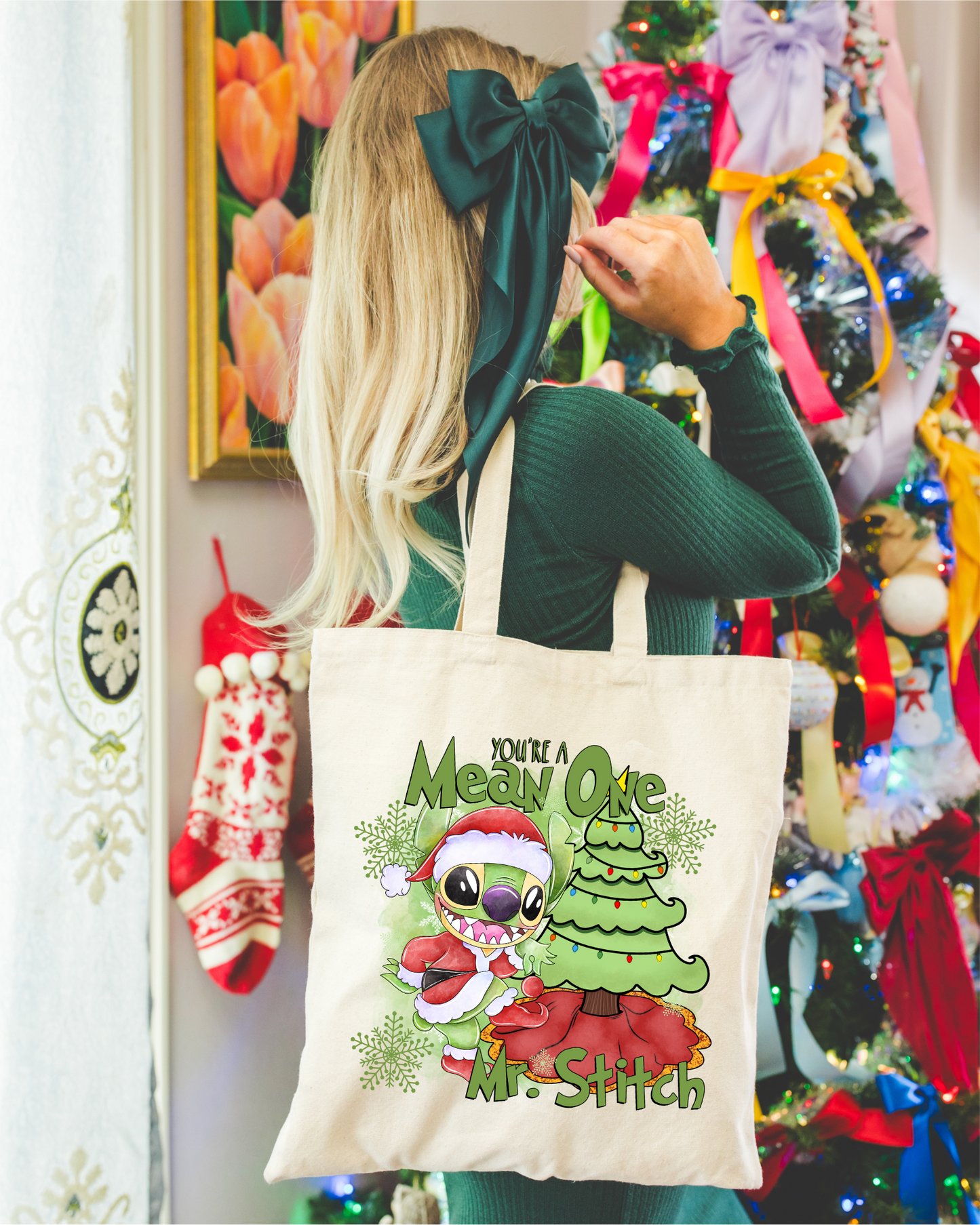 Xmas Stitches Tote Bag