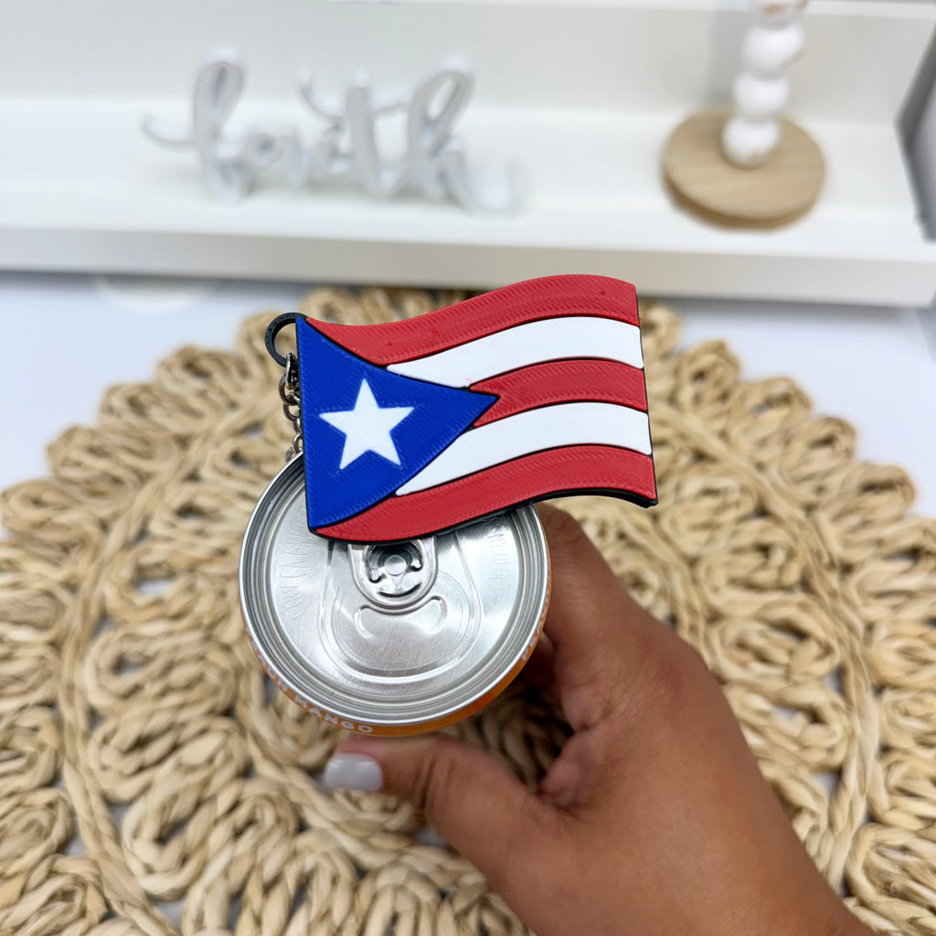 Bandera PR Llavero abrelatas