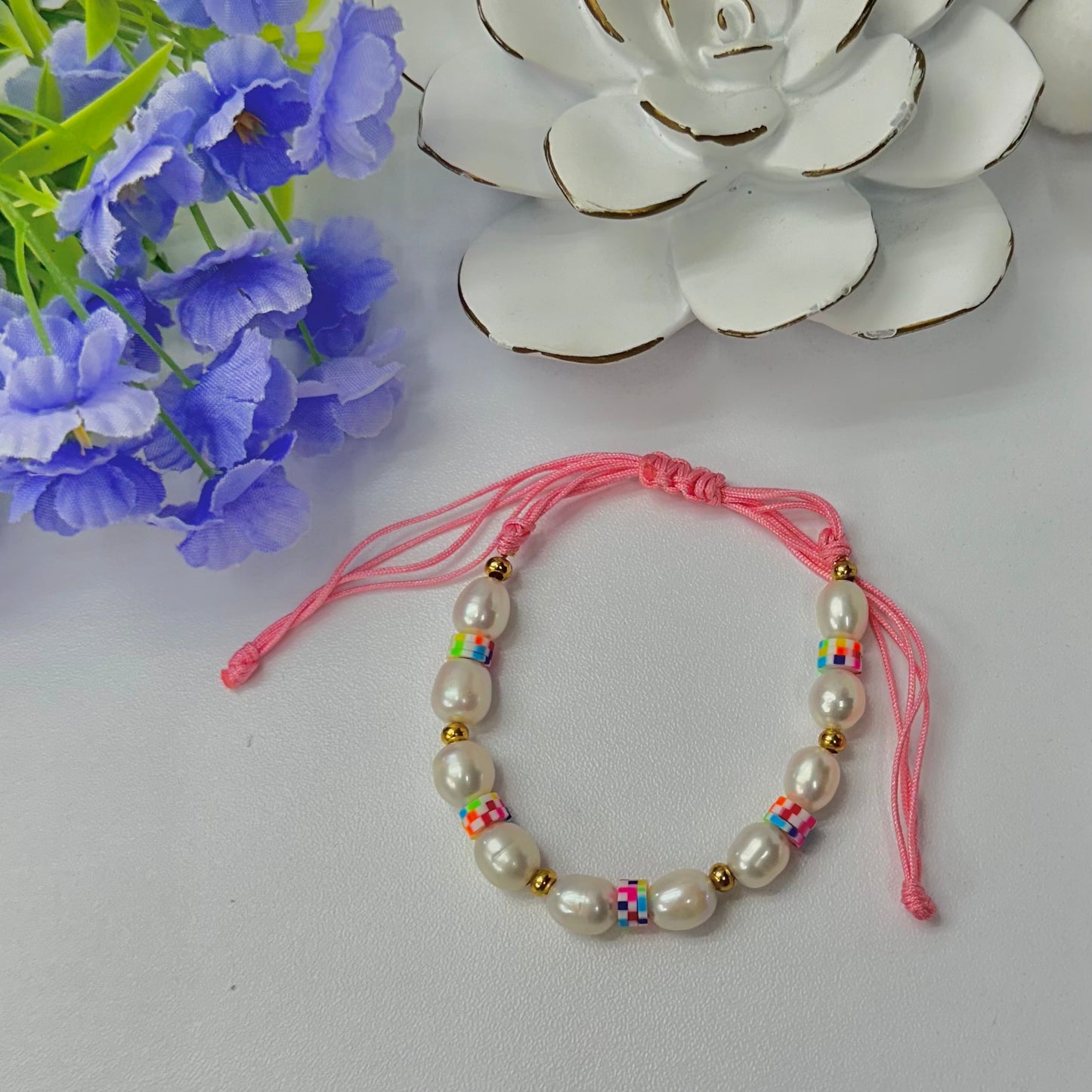 Small Pearls Adjustable Bracelet