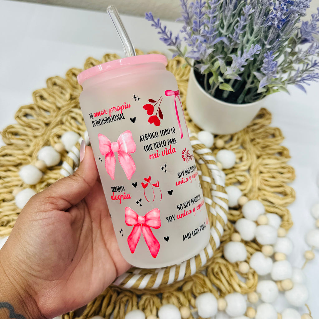 Coquette Daily Reminder | 16oz Glass