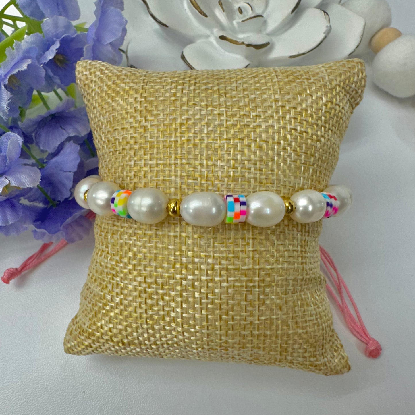 Small Pearls Adjustable Bracelet