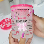Coquette Daily Reminder | Glass Mug