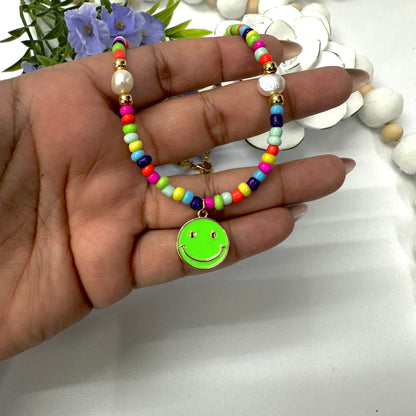 Happy Face Multicolor Necklace