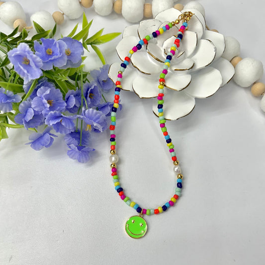 Happy Face Multicolor Necklace