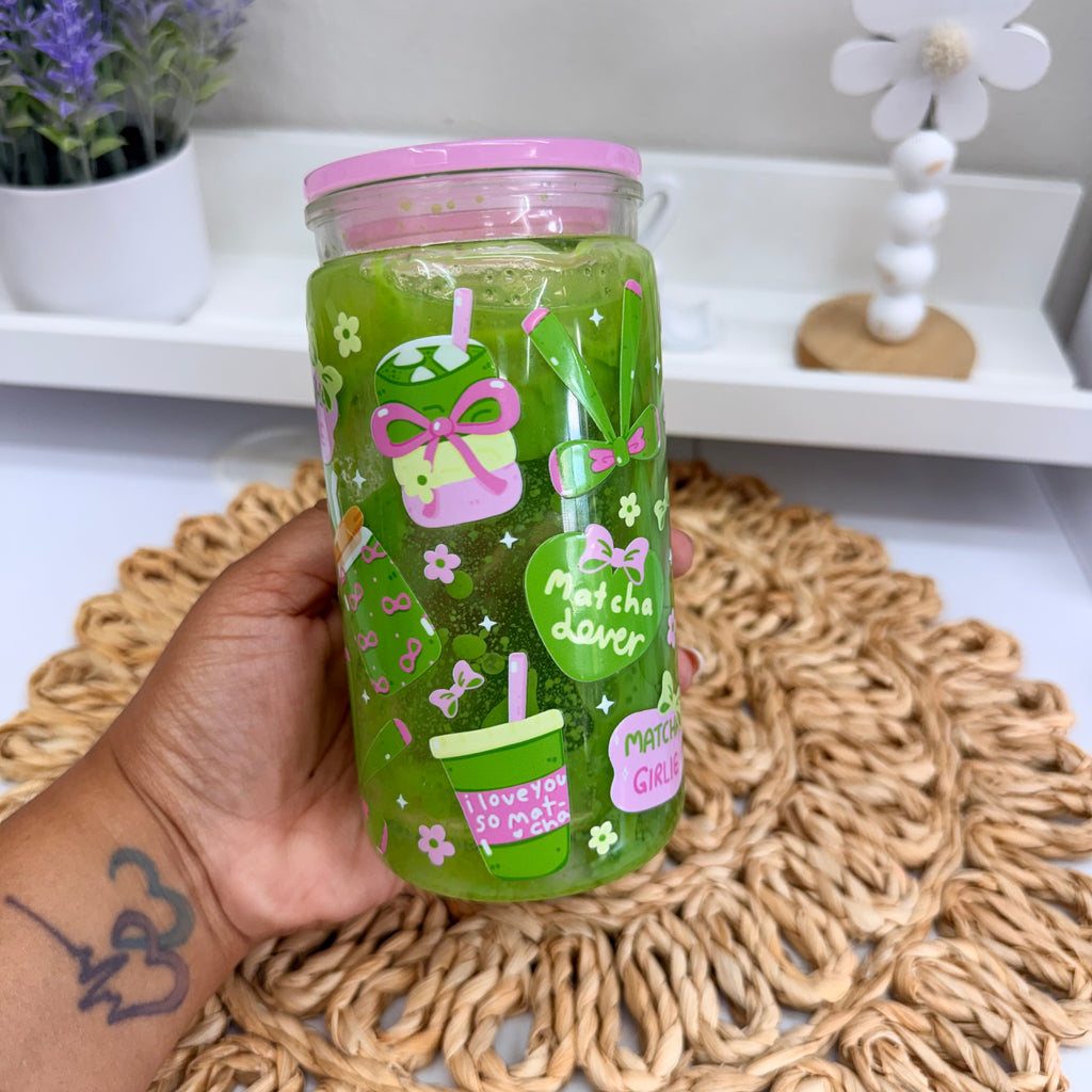 Matcha Girlie Glass Can
