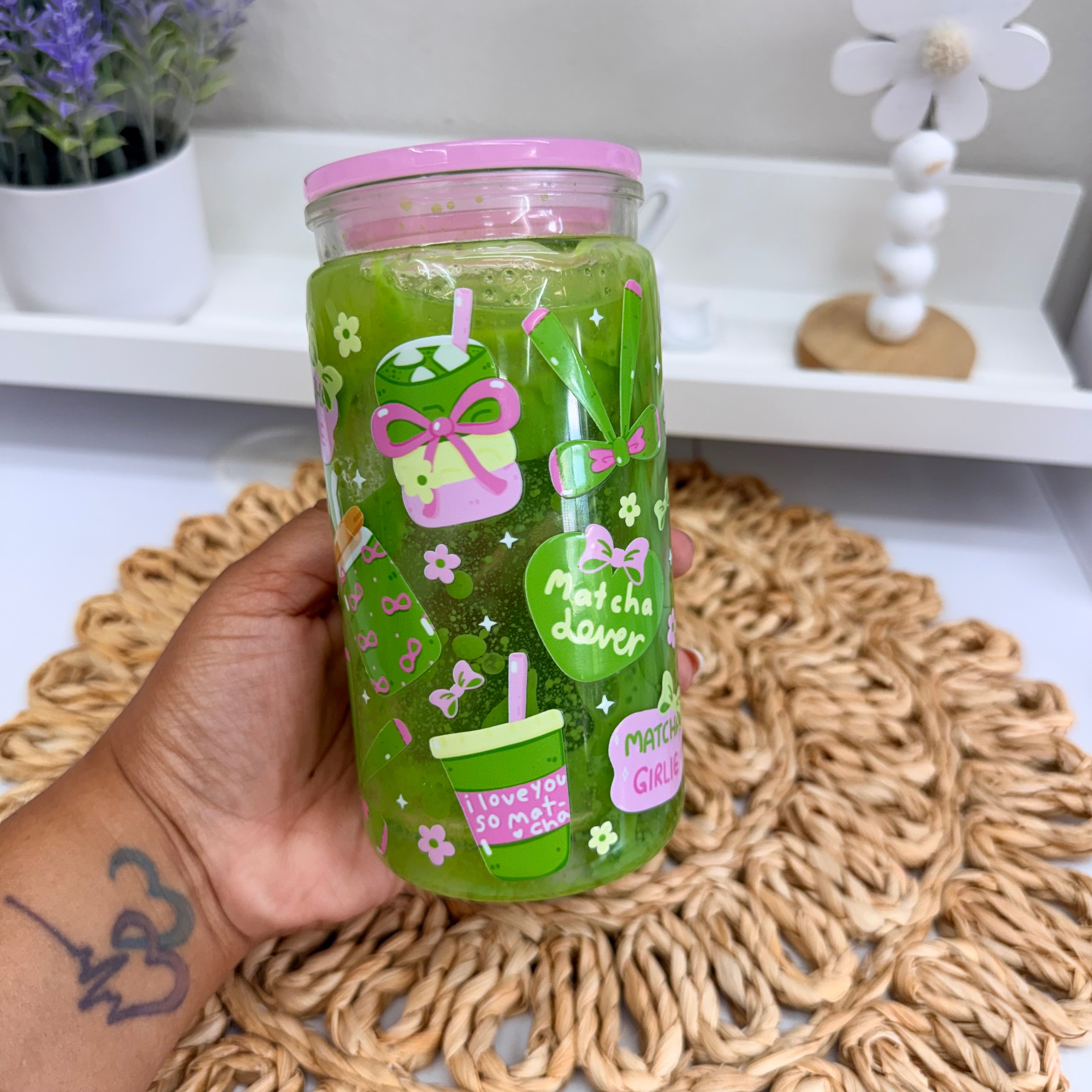 Matcha Girlie Glass Can
