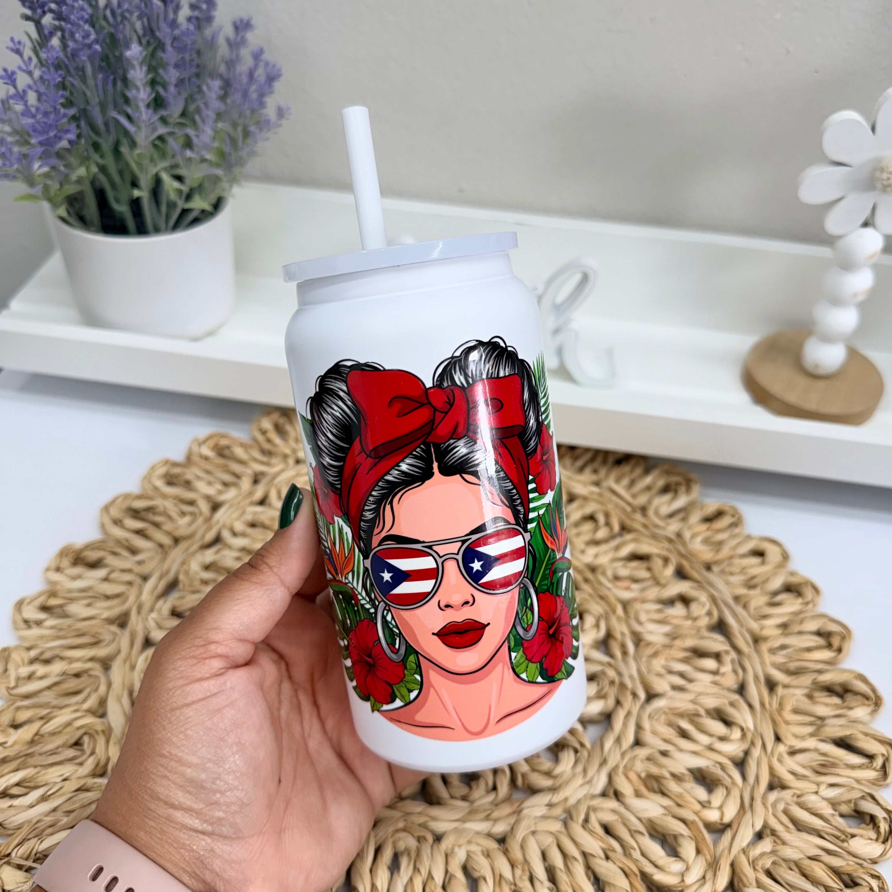 Chica Boricua \ Vaso 16oz