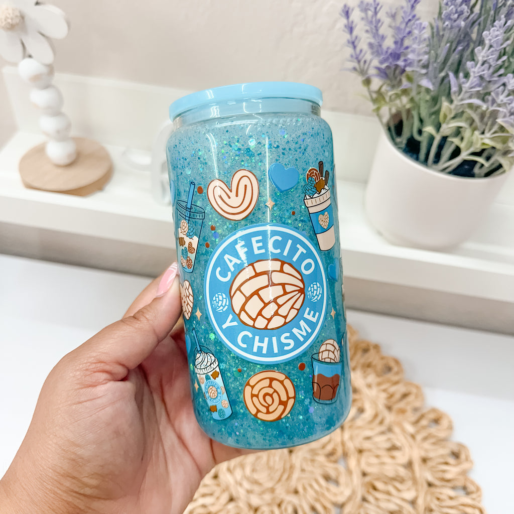 Cafecito &amp; Chisme Azul SnowGlobe