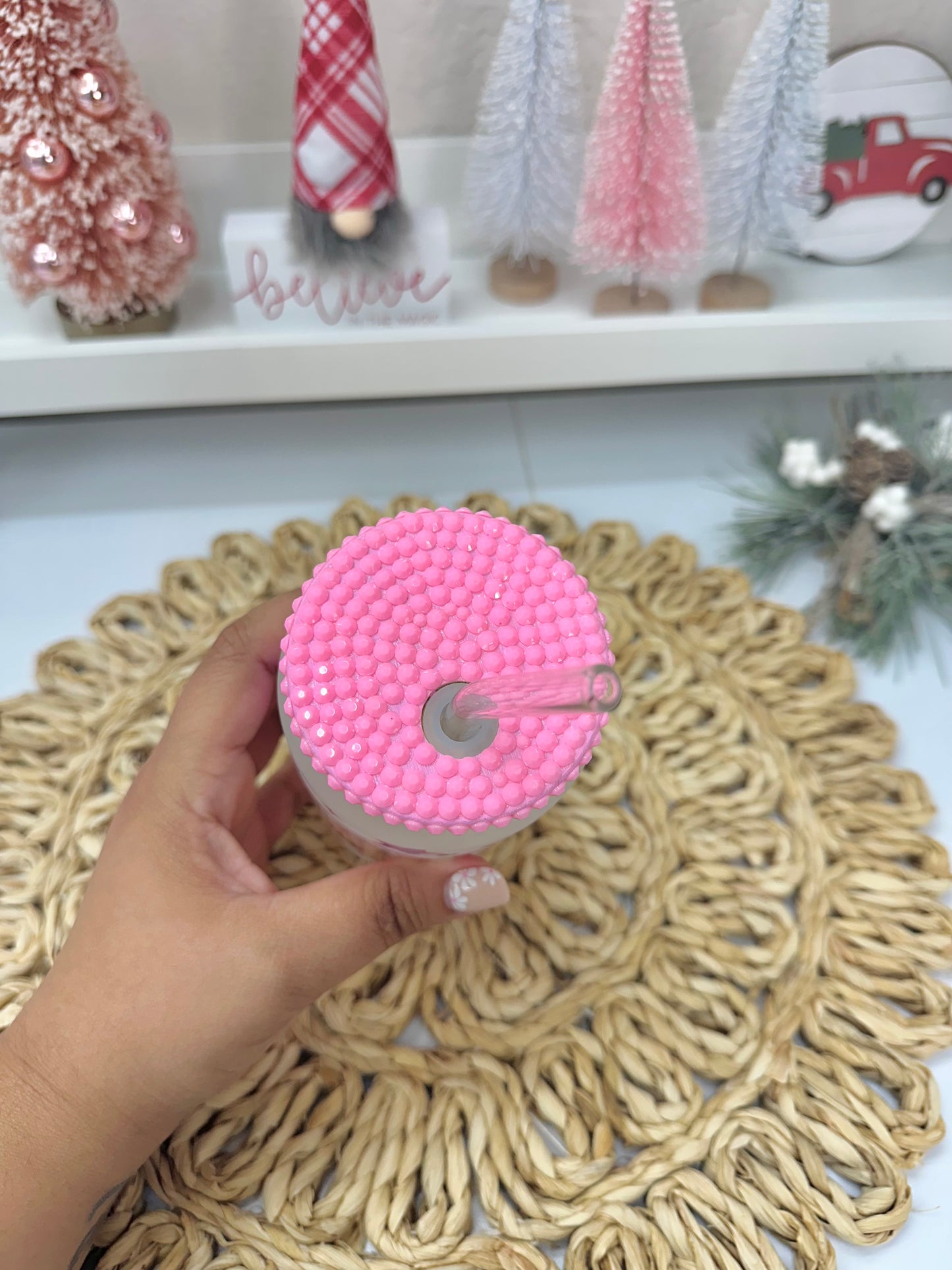 Pastel Gingerbread Glass Cup