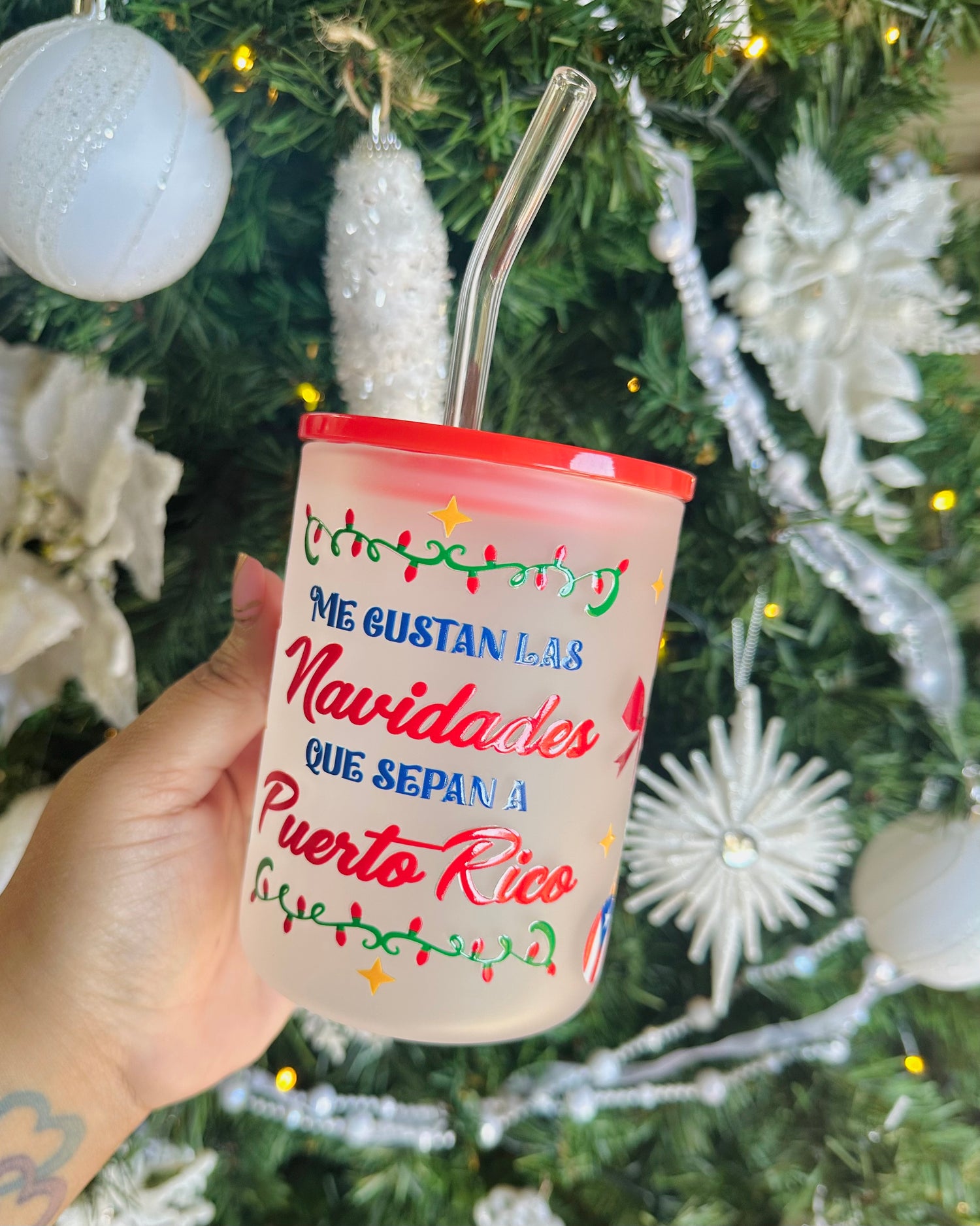 Navidad Boricua | Glass Mug