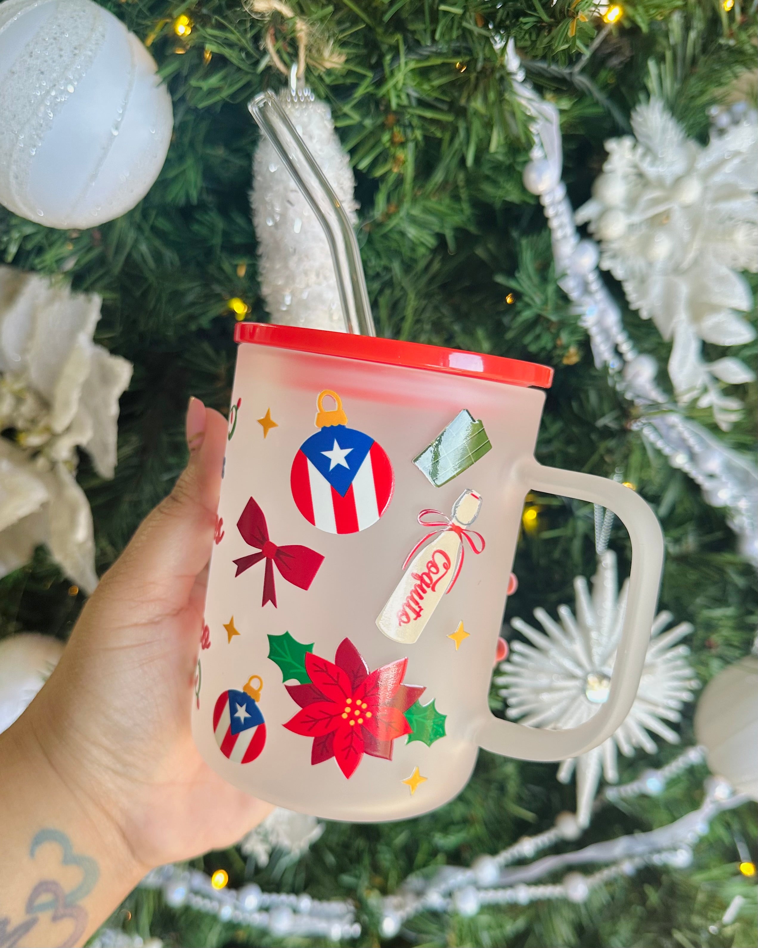 Navidad Boricua | Glass Mug