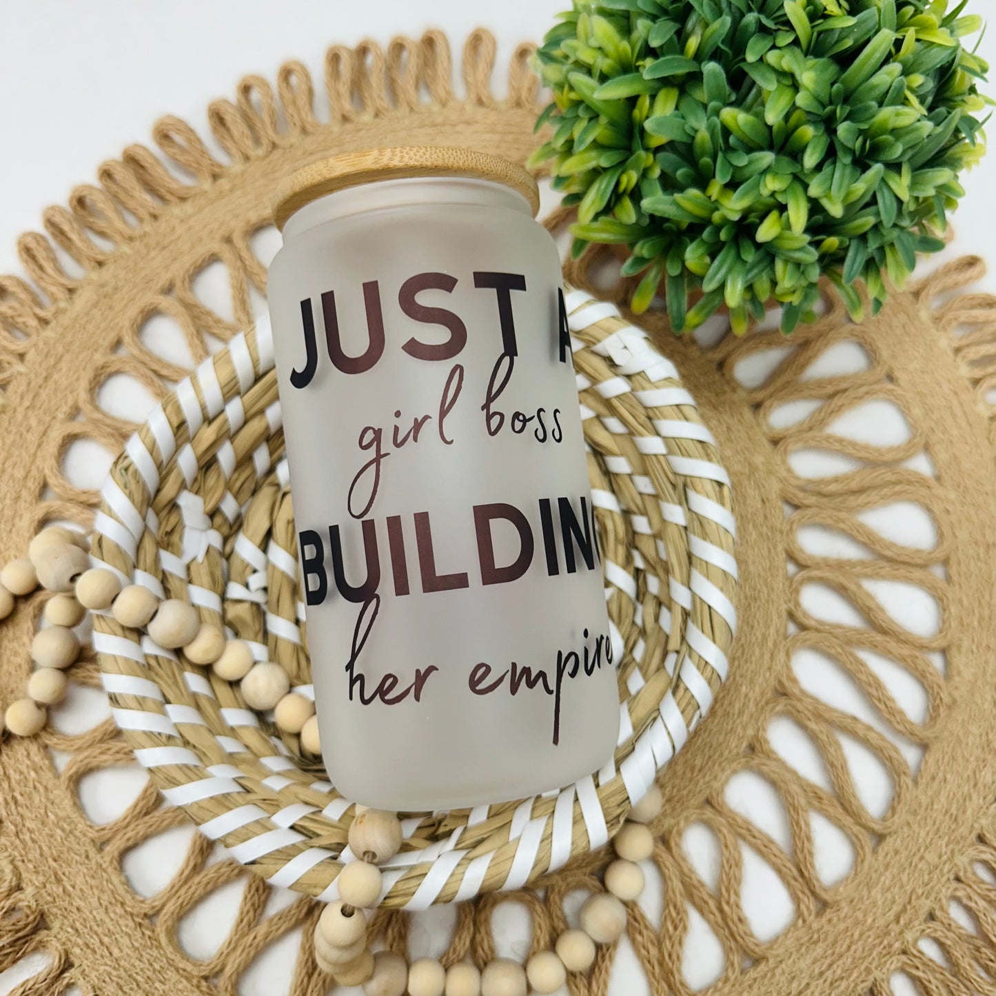 Just A girl boss | Glass Can