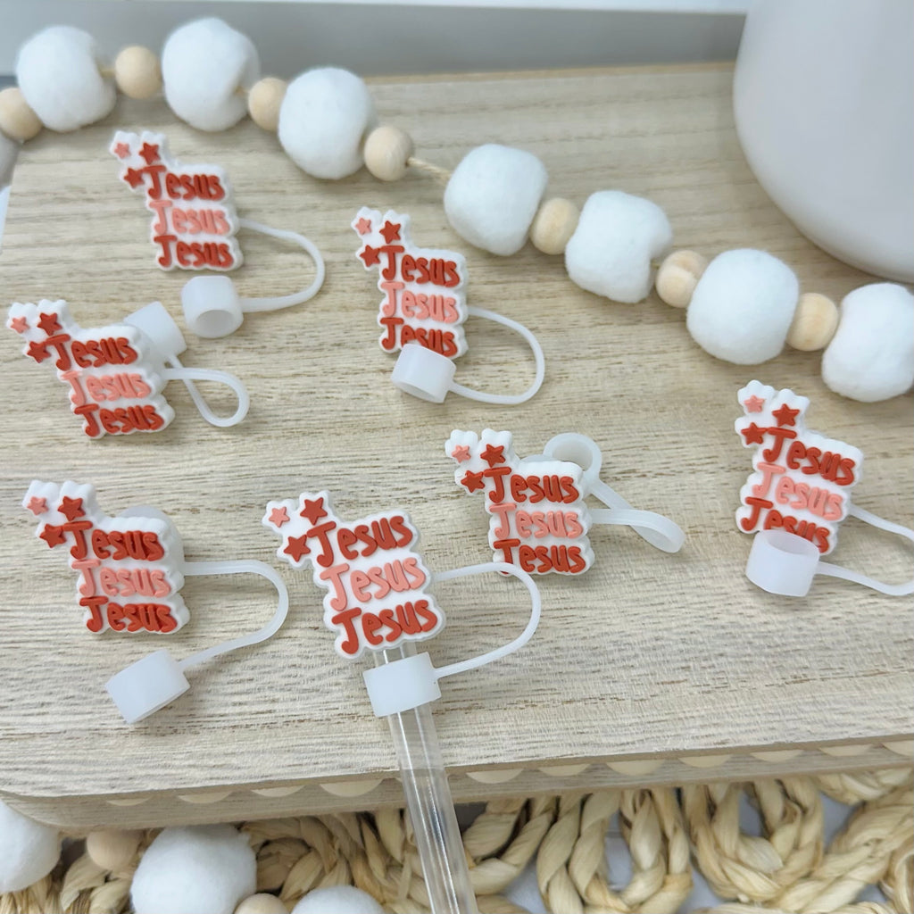 Jesus Straw Toppers