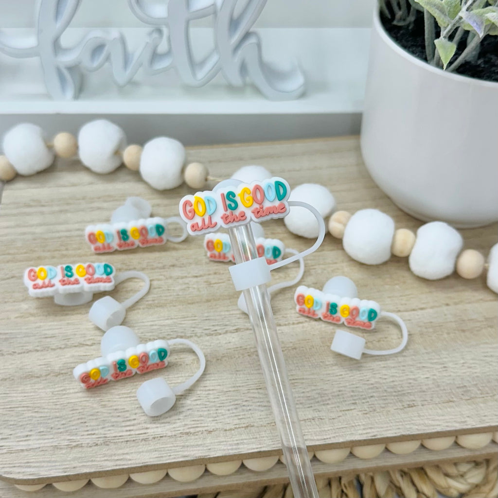 God Is Good All the Time Straw Toppers
