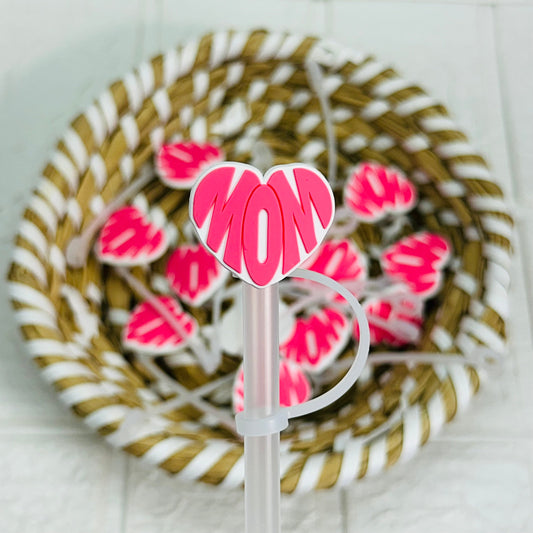 Mom Heart | Straw Topper