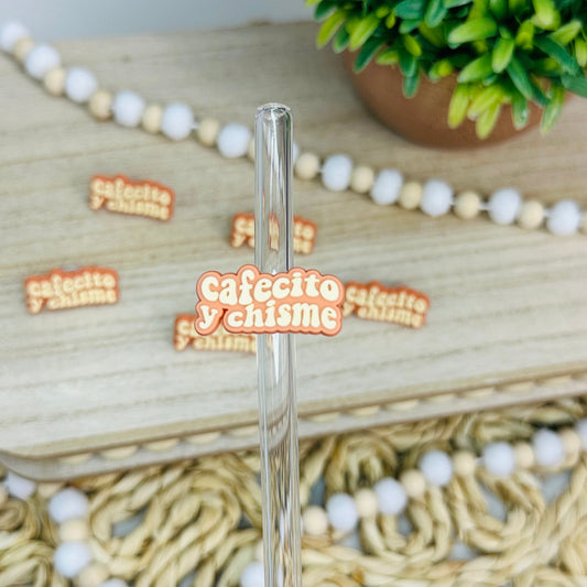 Cafecito y Chisme | Straw Charms