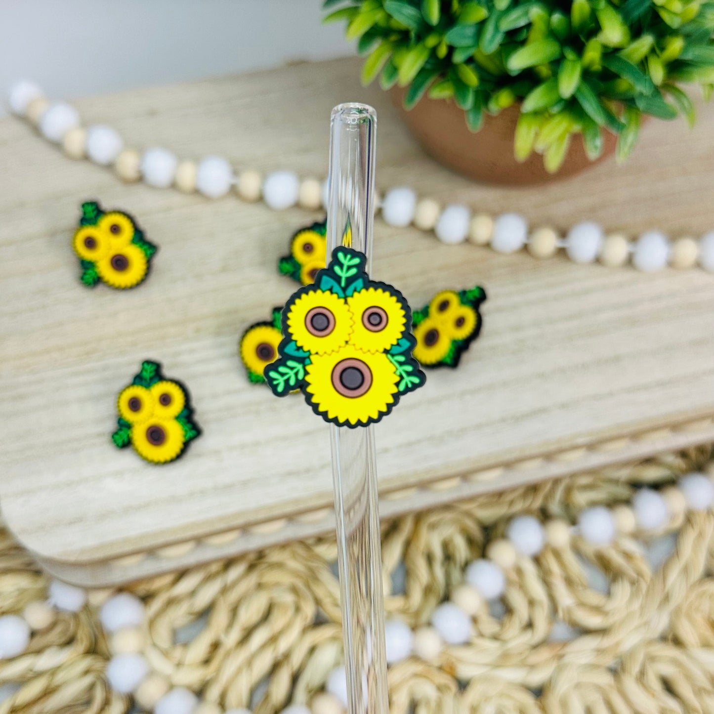 Sunflowers | Straw Charms