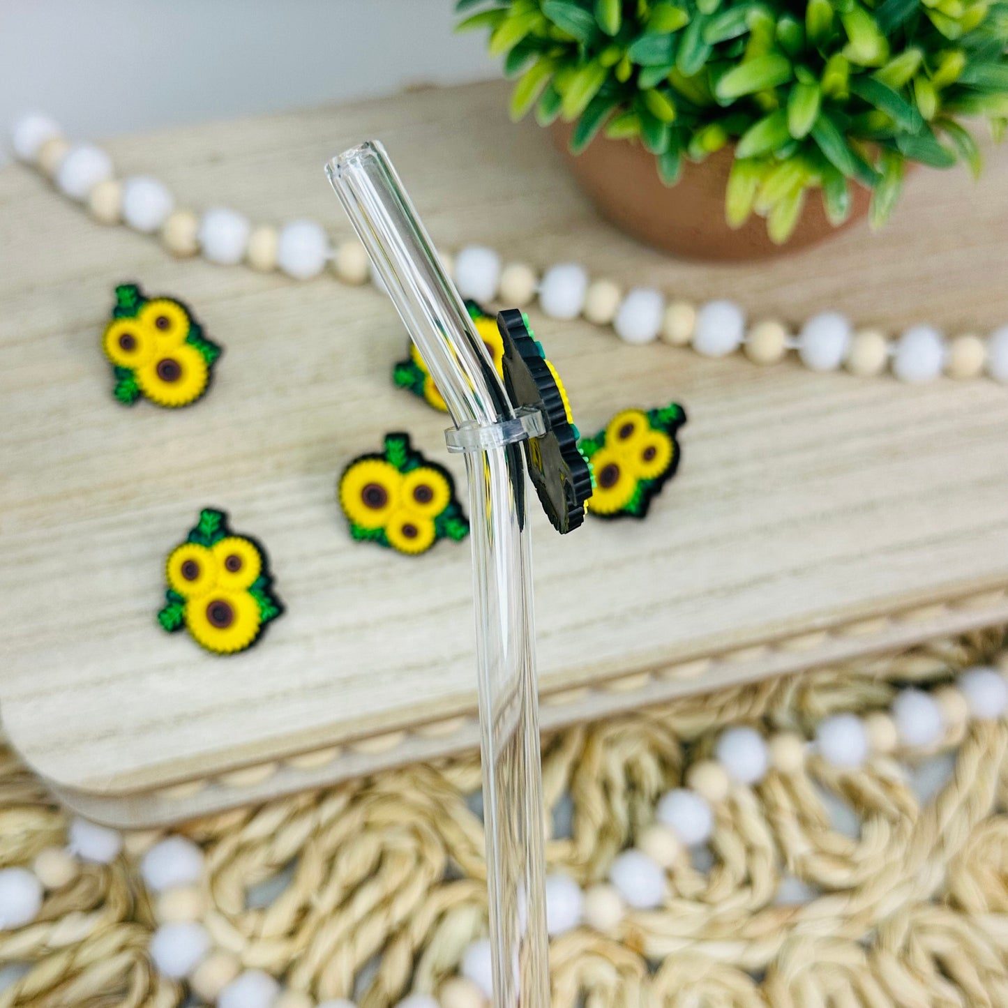 Sunflowers | Straw Charms