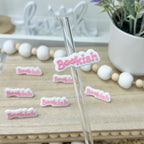 Bookish Straw Toppers