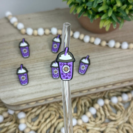 Purple Coffee | Straw Charms