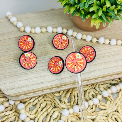 Retro Peace | Straw Charms