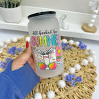 All Booked for Summer Glass Can