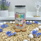 All Booked for Summer Glass Can