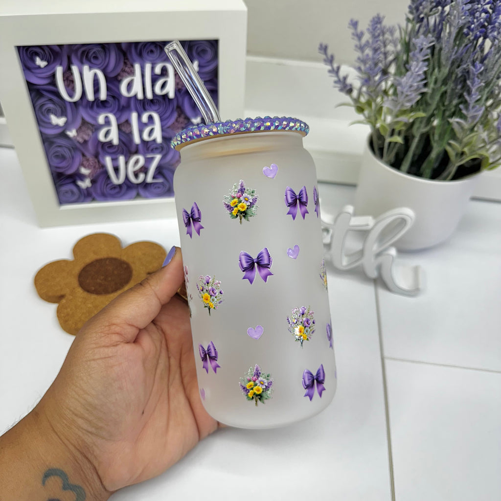 My House and I Will Serve Jehovah Glass Can