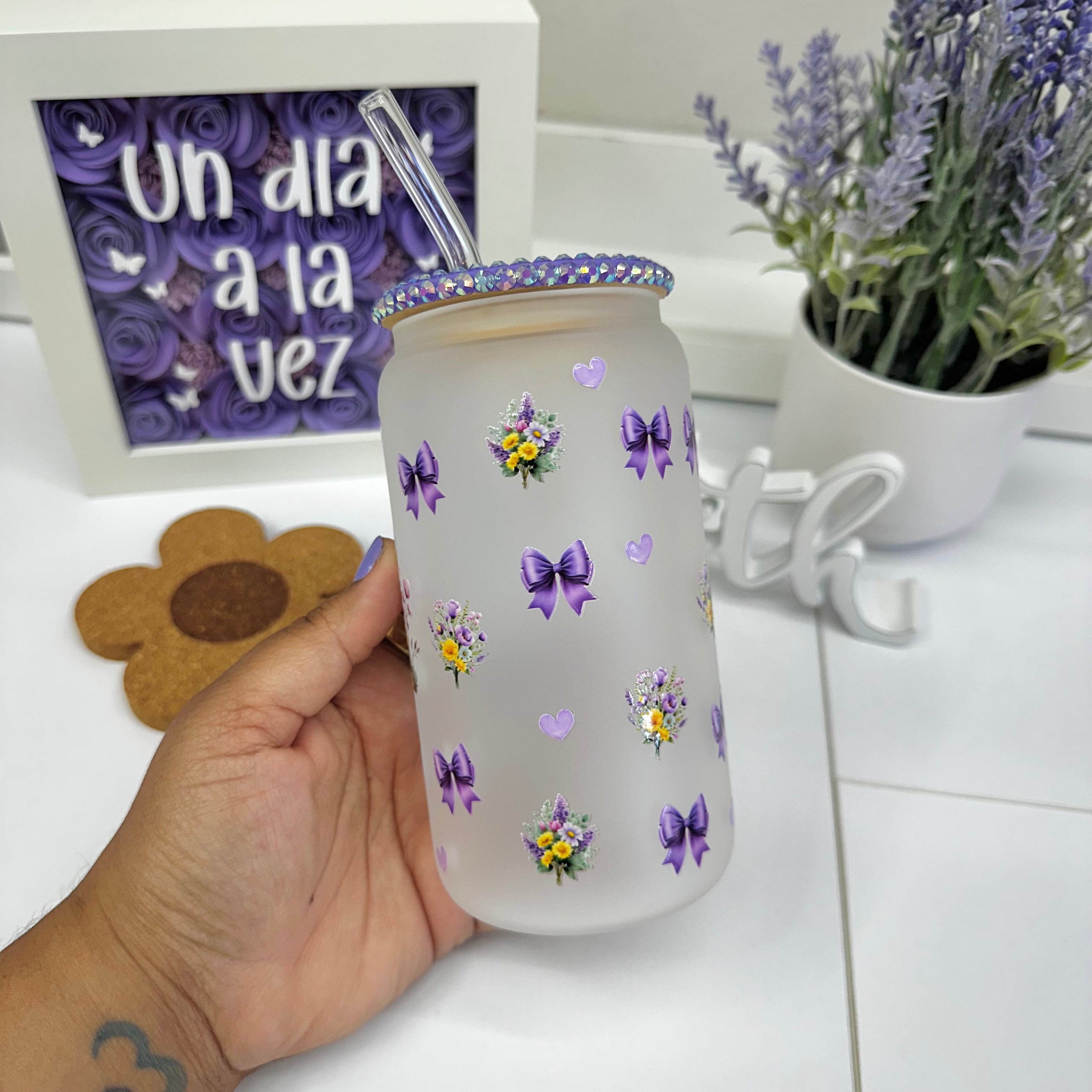 Mi Casa y Yo Serviremos a Jehová Glass Can