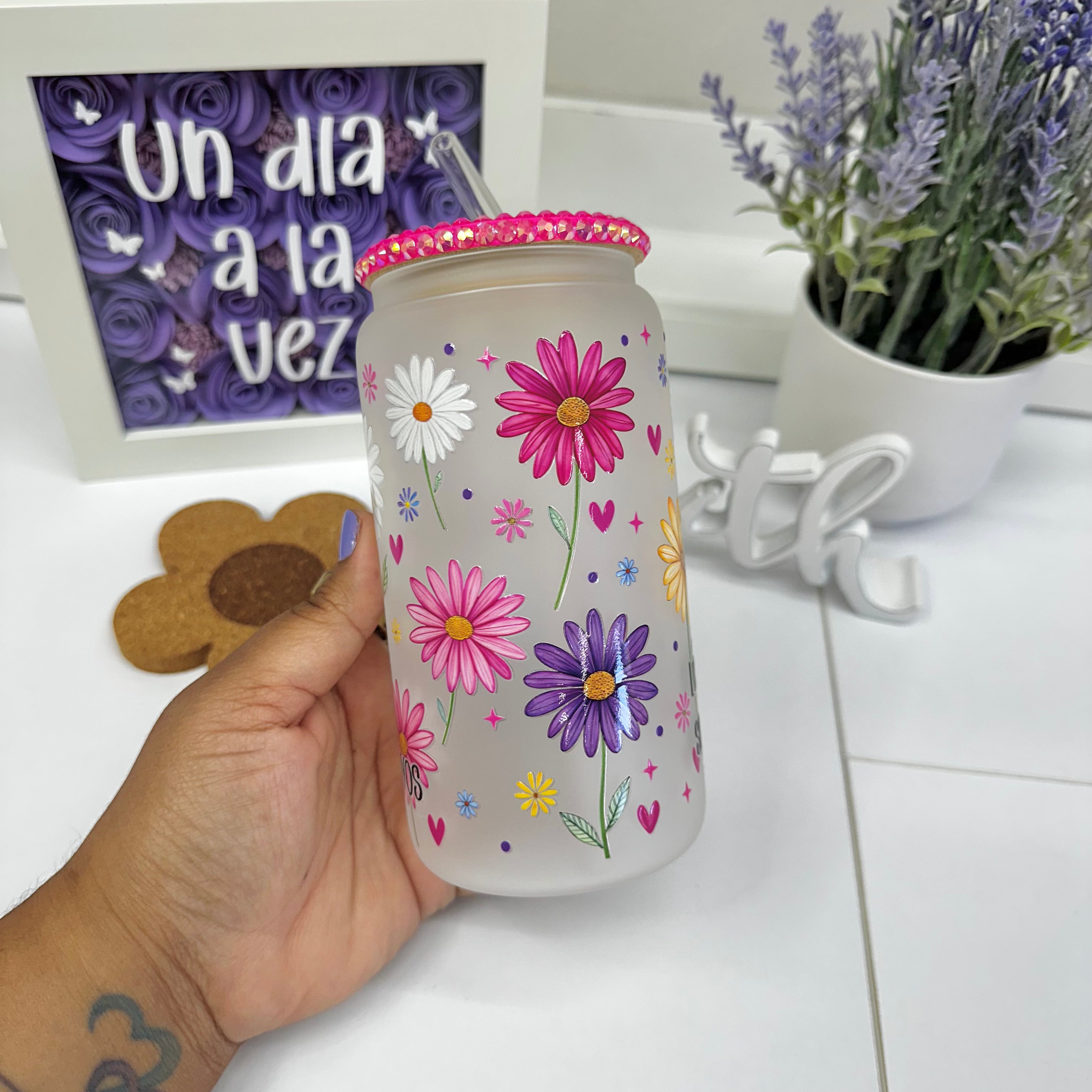 Confía en el plan de Dios Glass Can