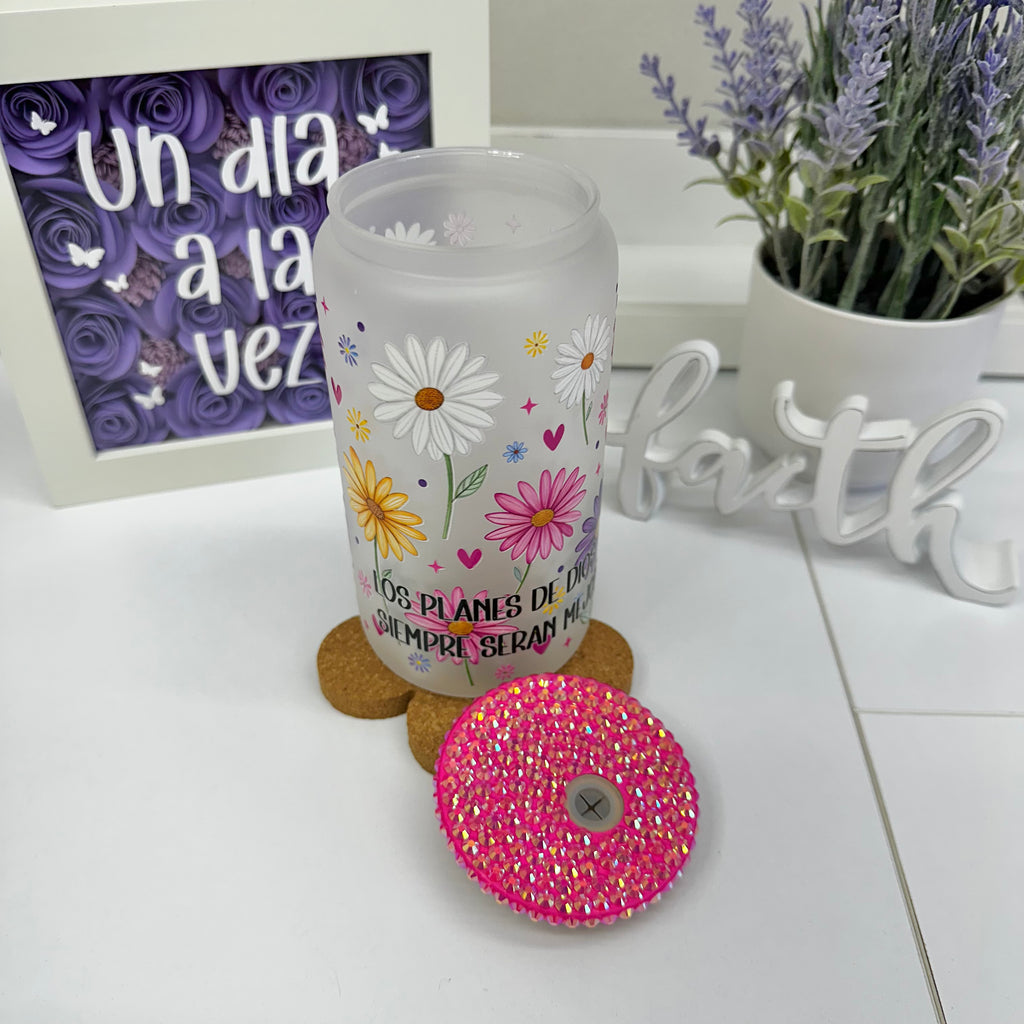 Trust God's plan Glass Can