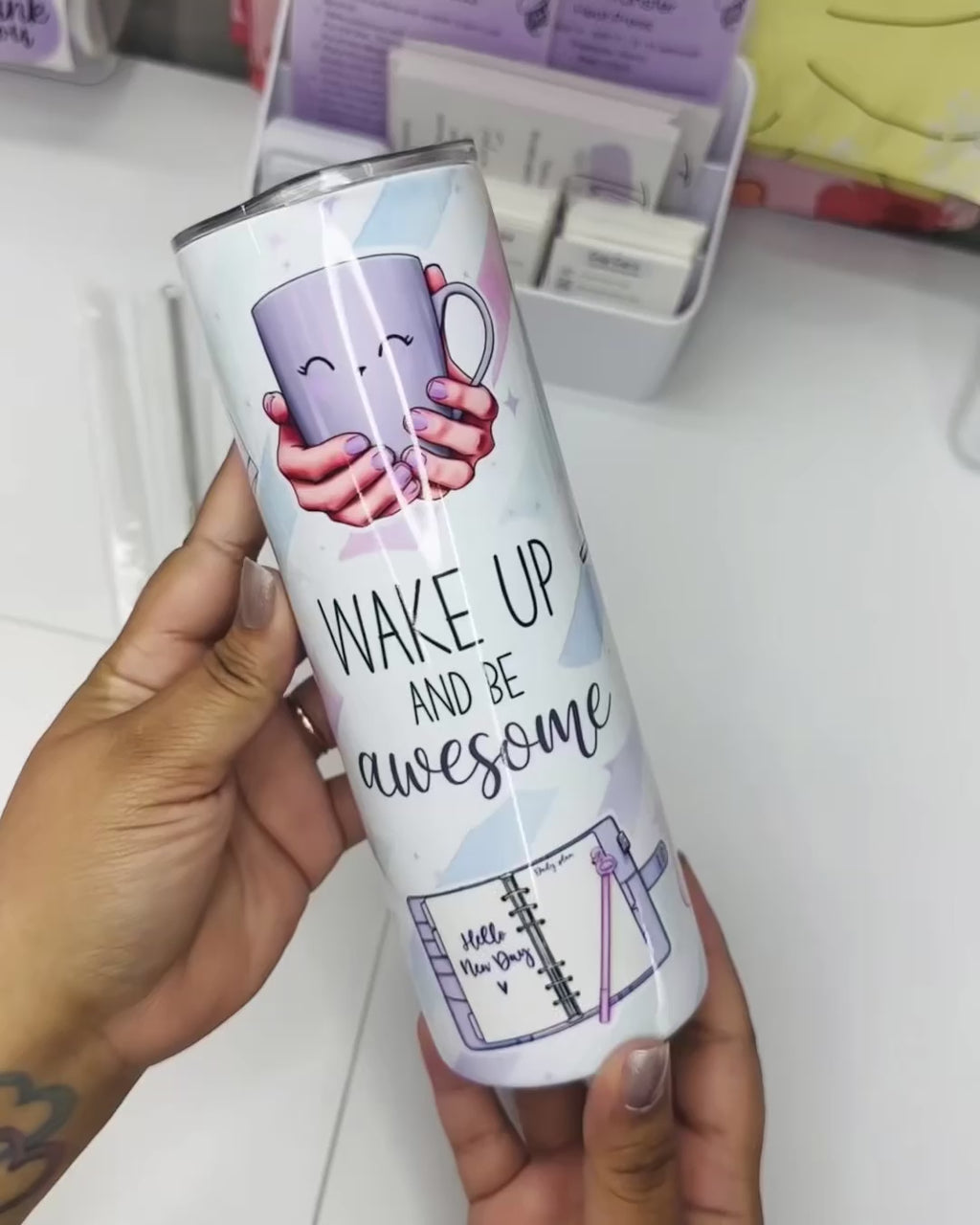 Wake up and be awesome Tumbler